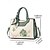 abordables Bolsos de mano y tote-Bolso de mano de piel sintética bordado para mujer con detalle de bufanda: elegante bolso de mano con asa superior y bandolera floral para la oficina, bodas y salidas diarias.