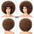 abordables Pelucas históricas-Peluca Afro de los 70 Pelucas Mezclas Marrones para Mujeres Negras Peluca Sin Adhesivo Naturalmente Esponjosa y Grande para Uso Diario en Fiestas Pelucas de Halloween