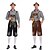 levne lederhosen-Oktoberfest Úbory Lederhosen Tričko Bavorský Mnichov Louky Pánské Karneval Pivní festival Tradiční Styl Tkanina