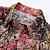 economico Cime-Retrò Vintage Boho Anni &#039;70 Camicia Hippie Astratto Costume Per uomo Halloween Carnevale ballo di strada Festa a tema retrò Festival Adulti Camicia