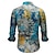 economico Cime-Retrò Vintage Boho Anni &#039;70 Camicia Hippie Astratto Costume Per uomo Halloween Carnevale ballo di strada Festa a tema retrò Festival Adulti Camicia