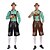 levne lederhosen-Oktoberfest Úbory Lederhosen Tričko Bavorský Mnichov Louky Pánské Karneval Pivní festival Tradiční Styl Tkanina