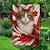 abordables Drapeaux et banderoles de jardin-Drapeau de Jardin Patriote Pour la Fête du Canada O Canada Décorations de Jardin Bannières Signes Levez les Coudes Canada