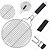 cheap Grills &amp; Outdoor Cooking-Round Portable BBQ Grill Basket, Stainless Steel Fish Grill Rack with Removable Secure Locking Handle, Grill Accessories for Outdoor Grill Vegetables Fishes Shrimp