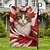 abordables Drapeaux et banderoles de jardin-Drapeau de Jardin Patriote Pour la Fête du Canada O Canada Décorations de Jardin Bannières Signes Levez les Coudes Canada