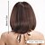 baratos Perucas Sintéticas sem Touca-Perucas sintéticas Kinky Liso Yaki Liso Corte Assimétrico Franja Lisa Fabrico à Máquina Peruca 12 polegadas A1 Cabelo Sintético Mulheres Confortável Cores Gradiente Cabelo com Luzes / Reflexos Marrom