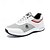 billige Herresneakers-Herresneakers i hvid og grå med åndbar overdel og luftpude - sporty, komfortable, perfekte til løb, fitnesscenter og udendørsaktiviteter