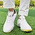 preiswerte Herren Golfschuhe-Herren Sneaker Golfschuhe Mikrofaser Wasserdicht Bequem Rutschfest Loafer Schwarz Weiß Blau