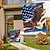 abordables Drapeaux et banderoles de jardin-Drapeau de jardin du 4 juillet jour de l'indépendance drapeaux de jardin 12 x 18 pouces petits drapeaux de jardin pour l'extérieur drapeaux extérieurs drapeaux de jardin de vacances pour toutes les