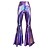 abordables Fondos-Retro Antiguo Años 70 Genial Los pantalones de campana Pantalones acampanados Disco Alta cintura Patente de látex brillante Metálico Piel de Serpiente Disfraz Mujer Víspera de Todos los Santos