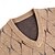 billiga Herrarnas Elite Tröjor &amp; Koftor-Herr Tröja väst Sticka Geometrisk V-hals Smart Casual Formell Semester Kläder Vår Höst Vin Mörkgrön S M L