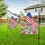 abordables Drapeaux et banderoles de jardin-Drapeau de jardin du 4 juillet jour de l&#039;indépendance drapeaux de jardin 12 x 18 pouces petits drapeaux de jardin pour l&#039;extérieur drapeaux extérieurs de la journée du souvenir drapeaux de jardin de