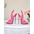 abordables Fête de la Vie Nocturne-Escarpins à bride arrière en cuir verni rouge pour femmes avec talon aiguille et bout ouvert - talons hauts sexy pour les soirées