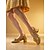 preiswerte Tanzschuhe zum Üben-Glitzernde, goldene Tanzschuhe für Mädchen mit niedrigem Absatz, Schleife und gekreuzten Riemen – funkelnde Performance-Schuhe für Jugendbühnenshows, Gesellschaftstanzproben und Talentwettbewerbe