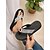 billiga Semester Sandaler-Damflip-flops med strass och pärlor – svarta strandsandaler med kilklack och lila ädelstenar, glamorösa sommarskor för semester och poolkant