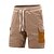 baratos Ar livre-Homens Bermuda Cargo Shorts de verão Shorts casuais Shorts de veludo cotelê Shorts de malha Com Cordão Bolso multi Perna reta Bloco de cor Respirável Pavio Humido Comprimento do joelho Ao ar livre