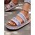 economico Infradito da Vacanza-sandali infradito intrecciati blu boho da donna – pantofole etniche con plateau per vacanze al mare e outfit estivi casual