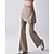 abordables pantalon à jambe évasée-Pantalon de yoga fusées éclairantes Femmes 2 en 1 Yoga Fitness Pilates Pantalons Leggings Des sports Tenues de Sport Micro-Élastique Noir Kaki