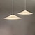 economico Design di Tamburo e Cono-Lampadario a sospensione a LED in tessuto, 50/60/80 cm, lampada da soffitto a testa singola per loft, bar, soggiorno, sala da pranzo