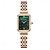 cheap Quartz Watches-Women&#039;s Luxury Square Dial Quartz Watch – Waterproof Stainless Steel Bracelet, Diamond Accents, Elegant Retro Style