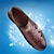 abordables Sandalias de Vacaciones-Sandalias de piel marrón para hombre con diseño de corte transpirable: calzado cómodo para verano, playa y actividades al aire libre.
