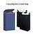 abordables Contenedor de reciclaje-Contenedor de reciclaje para cocina, interior y hogar, bote de basura plegable de 100 l/26,5 galones con marco de bambú, bolsas interiores extraíbles, tela Oxford, abertura superior redonda,