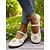 economico Ballerine da donna-Comode scarpe basse Mary Jane da donna con punta larga e ritagli floreali – scarpe casual a piedi nudi con suola morbida per donna – ideali per brunch, mercati agricoli e tempo libero all&#039;aria aperta