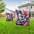 cheap Garden Flags, Banner-4th of July Independence Day Garden Flag 12 x 18 Inch Yard Flags, Small Garden Flags for Outside,Memorial Day Outdoor Flags, Holiday Garden Flags for All Seasons