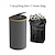 cheap Recycling Bin-Recycling Bin for Kitchen Indoor Home, 100L D-Shaped Foldable Trash Can with Bamboo Frame, Oxford Fabric, Removable Polyester Inner Bags, 5 Rod Support, Ideal Waste Sorter for Bedroom Dorm Hotel