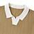 abordables Polo classique pour homme-Homme Polo Pull polo en tricot Affaires Occasionnel Col en V Manche Courte Formel Bloc de Couleur Nouveauté Été Toutes saisons Noir Blanche Kaki Vert Véronèse Polo