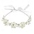 abordables Accessoires de coiffure-Coiffe de demoiselle d&#039;honneur, bandeau de mariage princesse, couronne de fleurs blanches pour première communion, accessoire pour cheveux