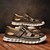 abordables Sandalias casuales-Sandalias deportivas blancas de punta cerrada para hombre, con tiras ajustables y suela resistente para actividades al aire libre y deportes acuáticos.