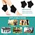 cheap Personal Care &amp; Health-3 Pairs Moisturizing Heel Socks Ventilate Gel Heel Open Toe Socks Soft Silicone Socks for Dry Hard Cracked Skin Breathable Reusable SPA Foot Protector Day Night Care Skin Black