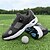 preiswerte Herren Golfschuhe-Weiß-blaue Golfschuhe für Herren mit atmungsaktivem Mesh-Obermaterial – erstklassiger Komfort und Stabilität für Golfbegeisterte