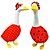 abordables Apoyo y Cuidado Animal-Decoración de césped de verano para ganso, fiesta navideña, hogar, serie creativa con patrón de frutas, juego de ganso para porche, estatua de ganso de cemento, decoración para exteriores