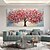 cheap Tree Oil Paintings-Mintura Handmade 3D Tree Flowers Landscape Oil Paintings On Canvas Wall Art Decoration Modern Abstract Picture For Home Decor Rolled Frameless Unstretched Painting