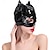 billige Blank-Maske Glanset finish Catwoman Dame Skinnende Lærfetisj Vått utseende Kostyme til Nattklubb Pride-parade Pride måned Halloween Karneval Voksne
