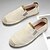 halpa Miesten loaferit ja nauhattomat kengät-Miesten mustat juuttipohjaiset espadrille-slip-on-kengät - rennot ja mukavat kesäkengät jokapäiväiseen käyttöön