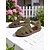 abordables Sandalias planas de mujer-Zapatos de pescador de piel sintética verde para mujer con tira en el tobillo: planos casuales vintage para jardín, patio o recados de verano.