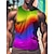 economico T-shirt Grafiche Arcobaleno-LGBTQ Halloween Canotta Orgoglio Casual Strisce arcobaleno Adulti Per uomo Carnevale Club Parata dell&#039;Orgoglio Mese dell&#039;orgoglio Costumi di Halloween facili Vestirsi