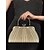 billige Hånd- og aftentasker-Kvinders glimmerpyntede aftenclutch med vintage guldhåndtag – elegant formel håndtaske til bryllupper, fester og cocktailarrangementer