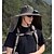 abordables Faros delanteros-Sombrero de pesca al aire libre con ventilador solar de ala ancha - 1 pieza, chal de protección para el cuello, protección solar, transpirable y refrescante, perfecto para campamentos de verano, senderismo y aventuras de pesca