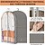 voordelige Kledingzak &amp; Deksel-kledinghoes voor het ophangen van kleding, stofdichte kledinghoezen van Peva, ademende, motbestendige kledinghoezen voor het opbergen in de kast, transparante beschermer voor overhemden en jassen