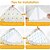voordelige Woonbenodigdheden-4 stuks tapijttape, antislip tapijtpads voor hardhouten vloeren en tegels, herbruikbare tapijttape voor vloerkleden, dubbelzijdige klevende tapijtstickers houden hoeken plat