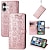お買い得  iPhone用ケース-電話 ケース 用途 Apple AirTag iPhone 16 Pro Max プラス iPhone 15 14 Pro Max Plus iPhone 14 13 12 Pro Max Plus ウォレットカードケース フリップカバー リストストラップ付き 耐衝撃 猫 犬 TPU PUレザー