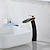economico Rubinetti per lavandino bagno-Rubinetto per lavabo - Cascata Galvanizzato / Finiture Verniciate Set centrale Monocomando un foroBath Taps