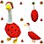 abordables Apoyo y Cuidado Animal-Decoración de césped de verano para ganso, fiesta navideña, hogar, serie creativa con patrón de frutas, juego de ganso para porche, estatua de ganso de cemento, decoración para exteriores