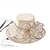 billiga Festhattar-hattar Organza Bröllop Kvällsfest Tebjudning Strand Hästrace Elegant söt stil Solskydd Med Blomma Hårbonad Huvudbonader