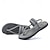 cheap Vacation Sandals-Men&#039;s Gray Woven Flip-Flops with Arch Support – Casual Beach Sandals for Poolside, Vacation and Everyday Summer Comfort