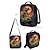 cheap Kids &amp; Teen Backpacks-Kids' 3-Piece Dinosaur Backpack Set with Lunch Bag and Pencil Case, T-Rex Print, Lightweight School Bag for Boys, Girls and Elementary Students
